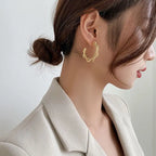 PENDRA Geometry Silver Gold Earrings
