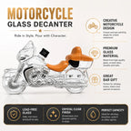 Creative Motorcycle Glass Whiskey Decanter Decorative Spirit Bottle Clear Glass Liquor Container Collectible Home Bar Ornament