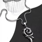 PENDRA Phoenixspiral Stainless Steel Phoenix Pendant