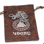 PENDRA Celtic Knot Rune Steel Necklace