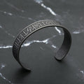 PENDRA Valknut Nordic Stainless Steel Open Cuff Bracelet