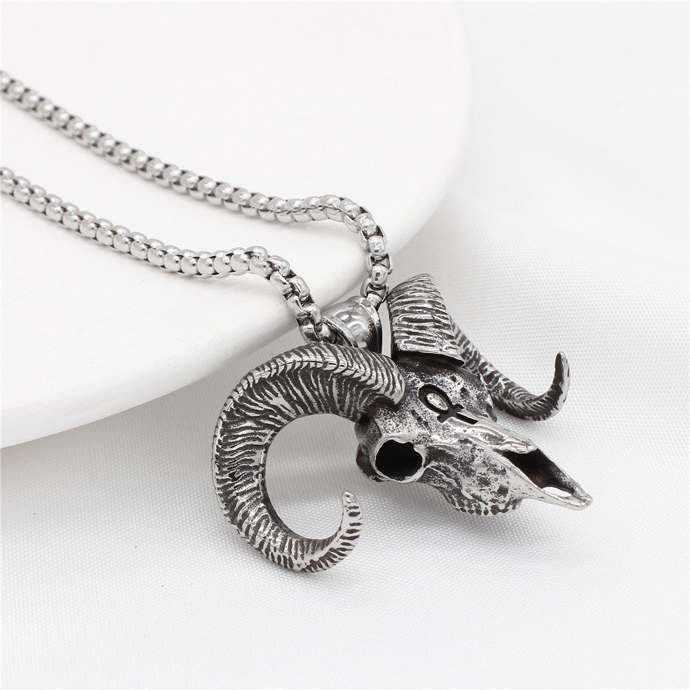 PENDRA Goathead Gothic Goat Head Pendant