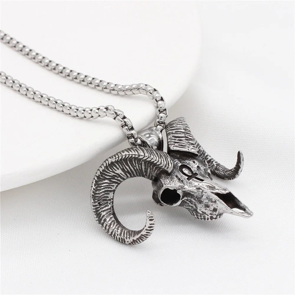 PENDRA Goathead Gothic Goat Head Pendant