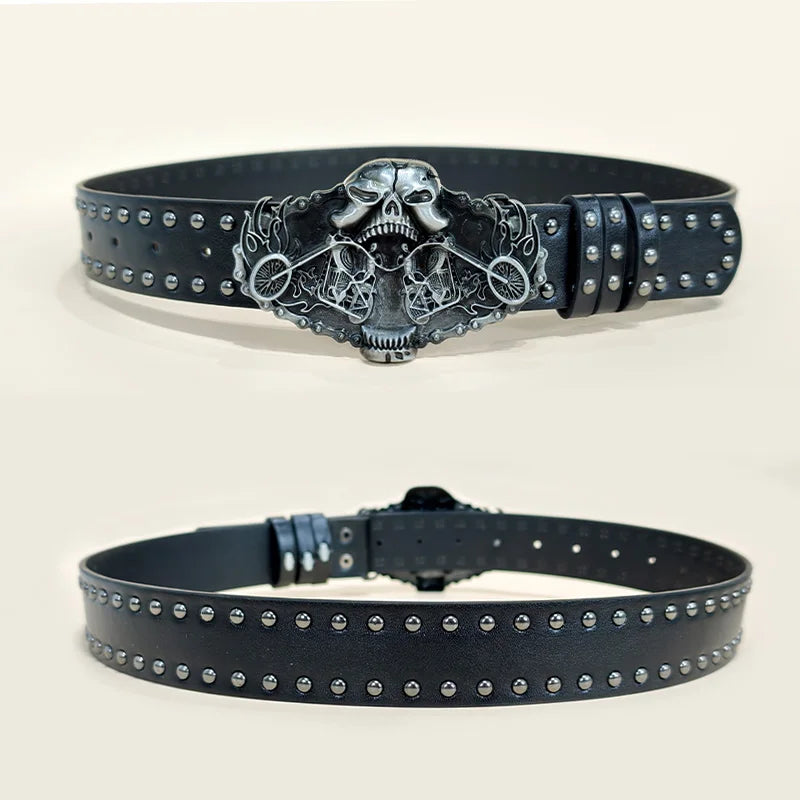PENDRA Jadeene Leather Western Gothic Belt