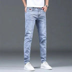 Luxury Summer Designer Korean Classic Streetwear Cowboy Pants for Men Fashionable and Comfortable Boyfriend Skinny Jeans Men
