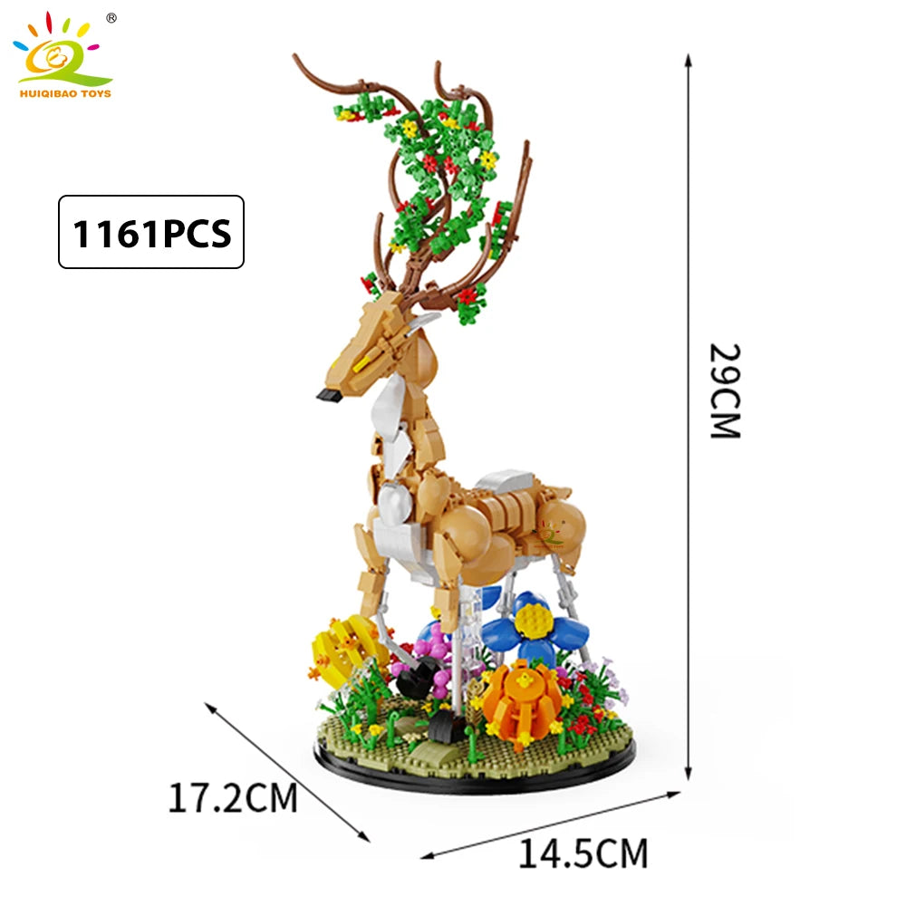 PENDRA Deer Floral Building Set