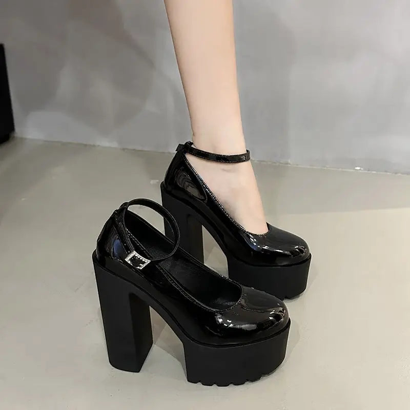 PENDRA White Nightclub Bar Shoes