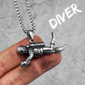 PENDRA Deep Sea Diver Steel Necklace