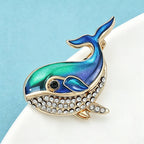 PENDRA Lovely Whale Brooch
