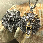 PENDRA Wolf Gold Viking Necklace