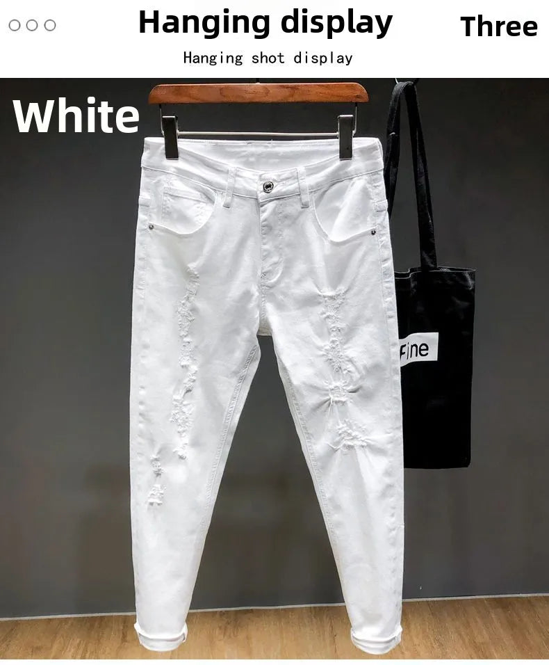 PENDRA Ripped Slim Jeans