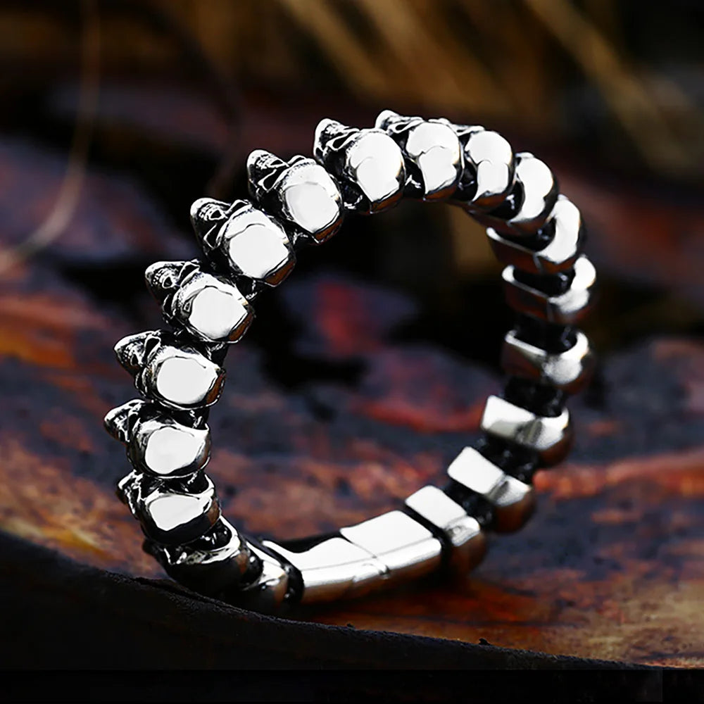 PENDRA Beadskull Stainless Steel Bracelet