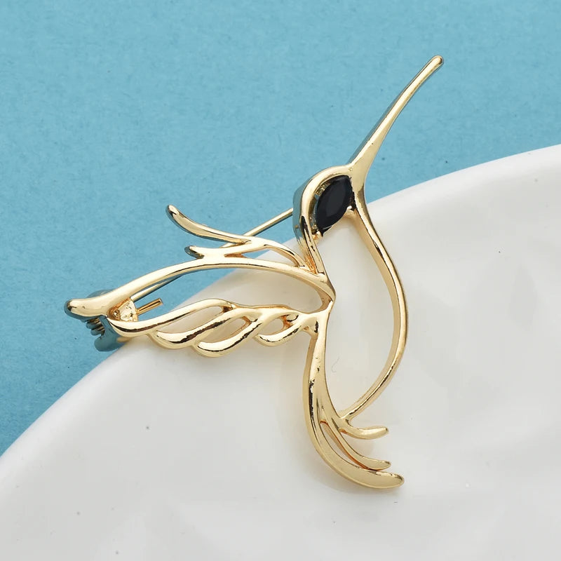 PENDRA Lovely Metal Bird Brooch