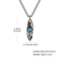 PENDRA Stone Blue Wishing Pendant Necklace