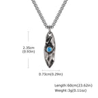 PENDRA Stone Blue Wishing Pendant Necklace