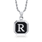 PENDRA Square Twisted Pendant Necklace