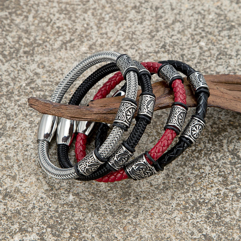 PENDRA Rune Vintage Steel Bracelet