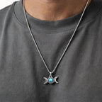 PENDRA Turquoise Knot Pendant Necklace