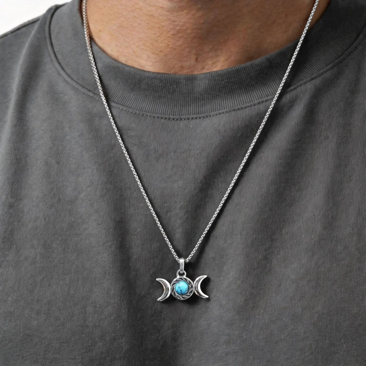 PENDRA Turquoise Knot Pendant Necklace