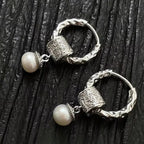 PENDRA Hollow Out Flower Hoop Earrings