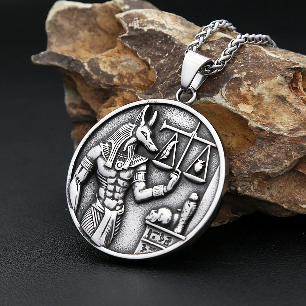 PENDRA Anubis 316L Stainless Steel God of Death Pendant