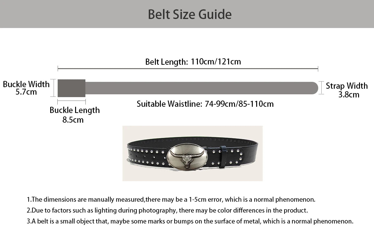 PENDRA Celeslia Black Skull Luxury Belt