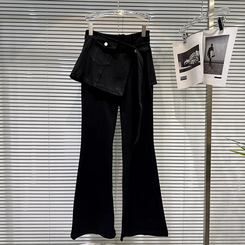 PENDRA Micro Flared Fake Two Pants