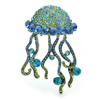 PENDRA Jellyflora Shining Jellyfish Brooch