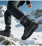 -30c Winter Waterproof Non-slip Cotton  Thick-soled Cold-proof High-top Men's Mountaineering Outdoor Thickened Warm Snow Boots
