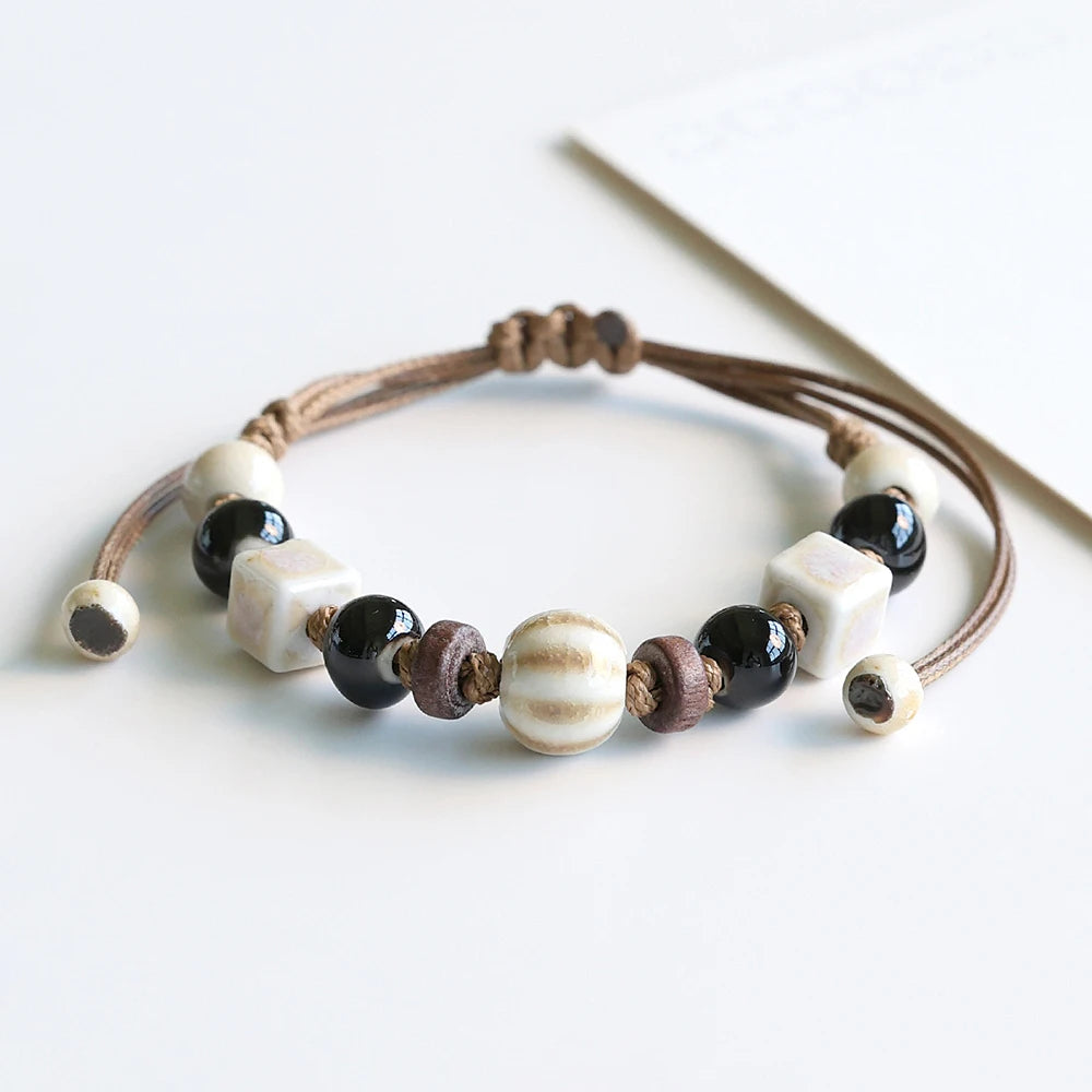 PENDRA Ceramicbead Bohemian Beaded Bracelet
