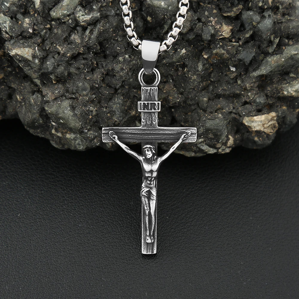 PENDRA Jesuscross 316L Stainless Steel Cross Pendant