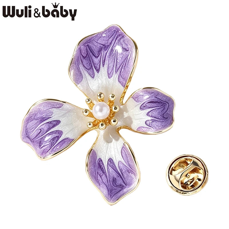 PENDRA Floracollar 2-Color Flower Collar Pin