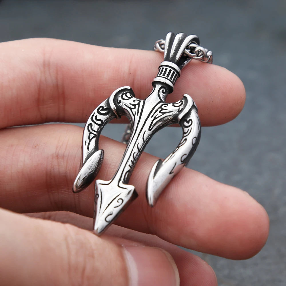 PENDRA Poseidon Greek Trident Pendant