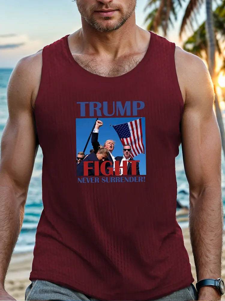 PENDRA Beach Hawaiian Tank Vintage Car Print Sleeveless Tank Top