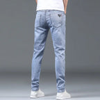 Luxury Summer Designer Korean Classic Streetwear Cowboy Pants for Men Fashionable and Comfortable Boyfriend Skinny Jeans Men