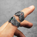 PENDRA Fallen Angel Wings Steel Ring