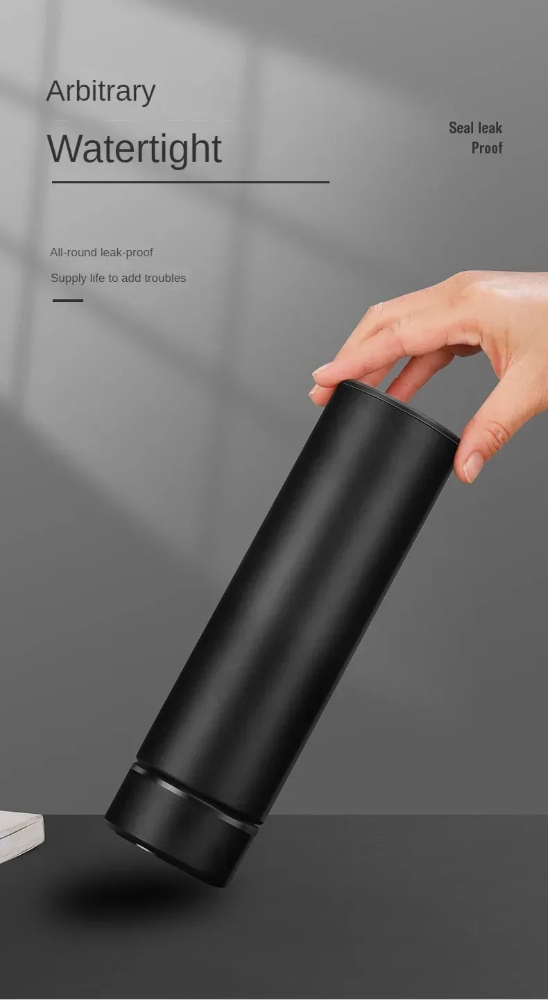 500ML High-Quality 304 Stainless Steel Smart Thermos Insulated Tea and Water Separation Cup for Men Women Best Christmas Gift