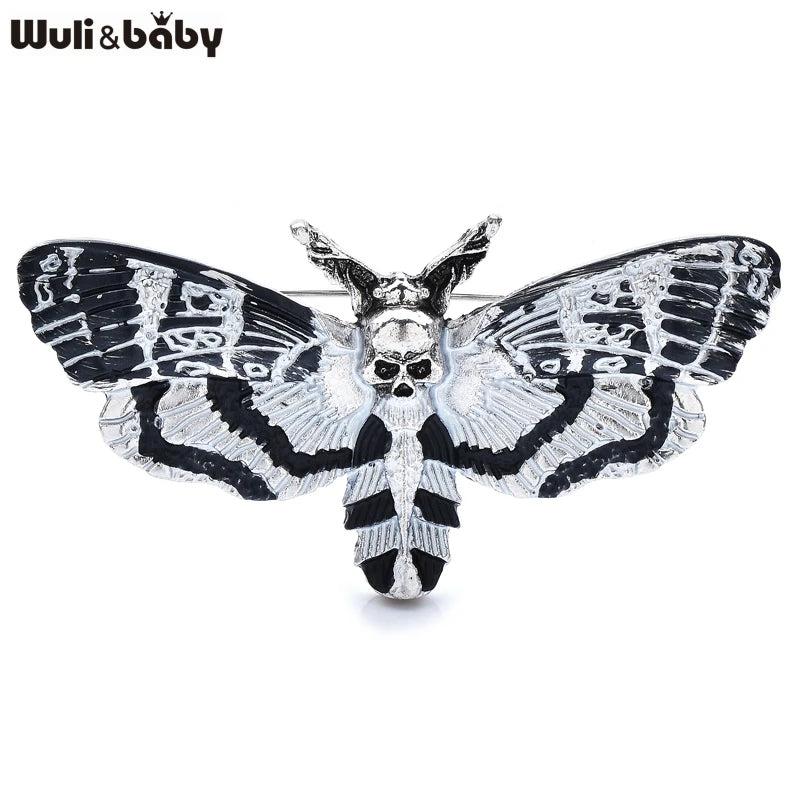 Wuli&baby Vintage Enamel Butterfly Brooches For Women Unisex 2-color Cute Insects Party Casual Brooch Pins Gifts