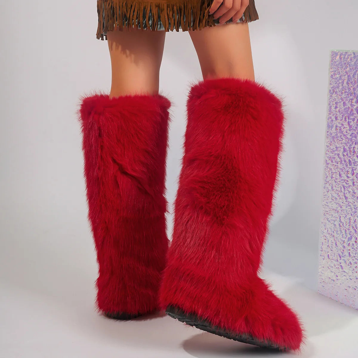 PENDRA Knee Warm Imitation Boots