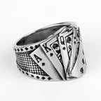 PENDRA 316l Straight Flush Ring