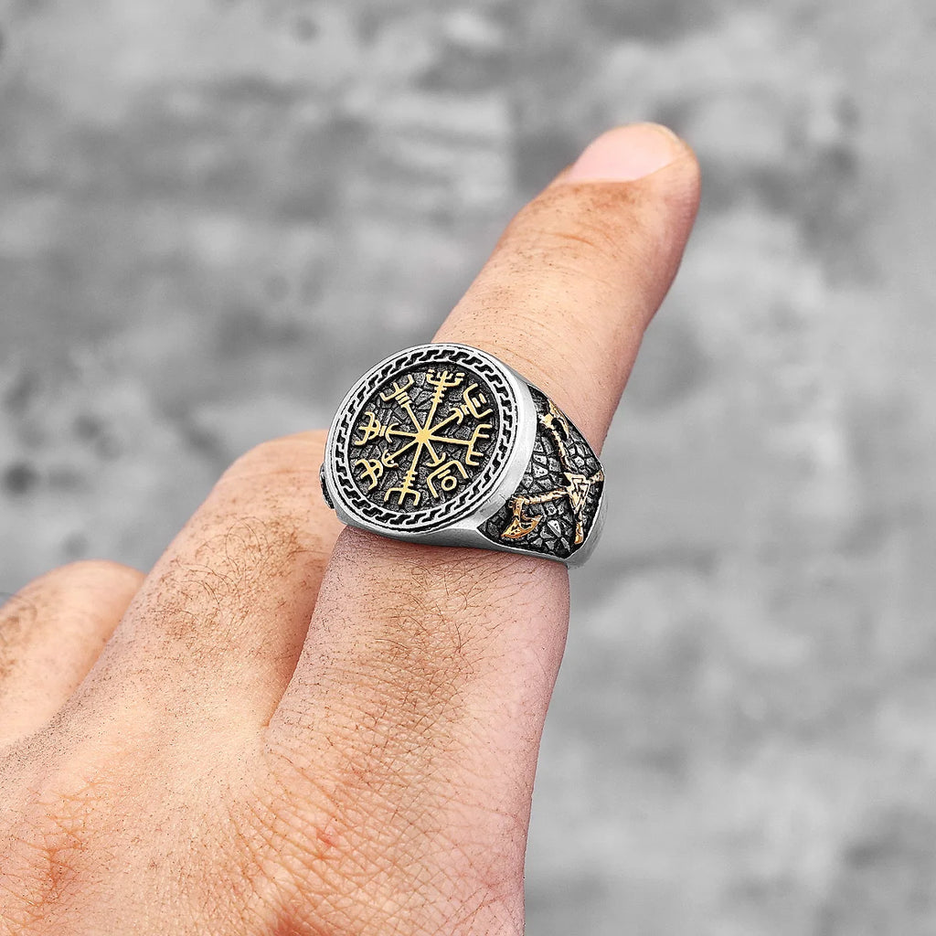 PENDRA Pirate Ax Totem Steel Ring
