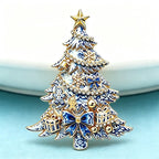 PENDRA Noel Bowknot 2-Color Christmas Tree Brooch