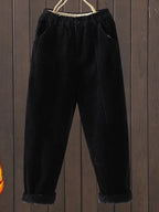 PENDRA Corduroy Warm Elastic Waist Pants