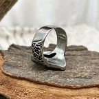 PENDRA Warrior Helmet Vintage Steel Ring