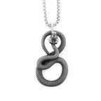 PENDRA Serpenta Vintage Stainless Steel Snake Pendant