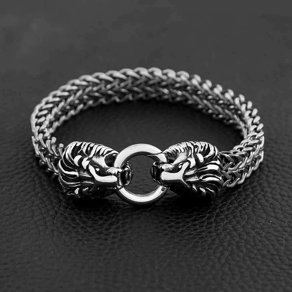PENDRA Viking Twist Stainless Steel Cuff Bracelet
