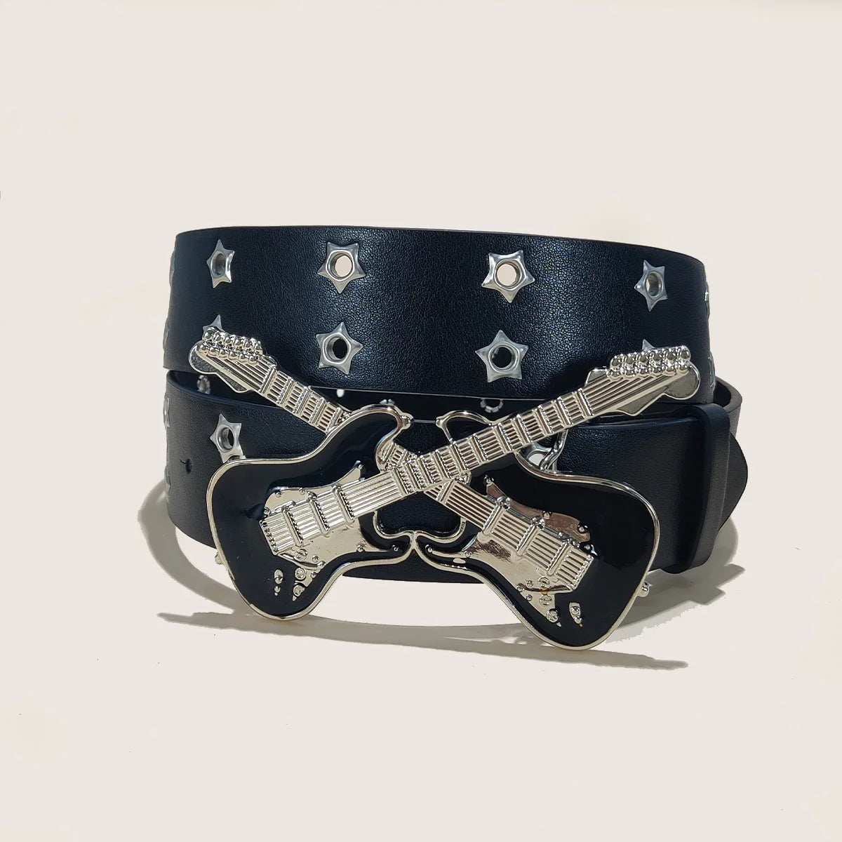 Gothic Harajuku Y2K Women Men Rock Guitar Belts Western Cowboy Hip hop Punk Skull Skeleton Jeans Waistband Niche Designer Sense