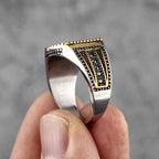 PENDRA Golden Rhinestone Trnedy Steel Ring