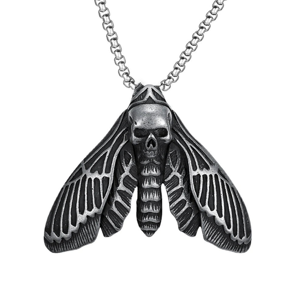 PENDRA Skullmoth Death Head Butterfly Pendant