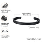 Classic Openning Bangles Bracelet for Women Men,Stainless Steel Cuff Bracelet,High Polished Bangles Gift